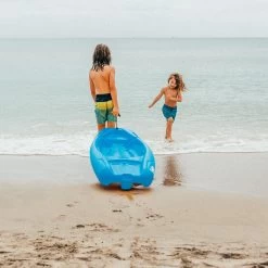 Pelican Sport Combo - 2 Solo Kids Kayaks With Paddles - Yellow/Blue -Pelican Combo Solo Bleu Poignee LS1